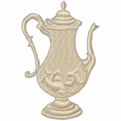 Teapots Embroidery Design 1 Teapots Embroidery Design 1